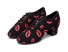 Pantofi de dans pentru femei 82001 negru-roșu