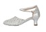Pantofi de dans pentru femei cu paiete argint