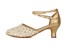 Pantofi de dans pentru femei cu paiete aur