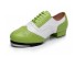Pantofi de dans verde-alb