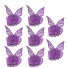 Papierový krúžok na obrúsky s motýľom 50 ks fialová