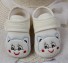 Papuci de bumbac pentru copii A10 alb