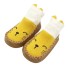 Papuci de bumbac pentru copii A17 galben