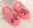 Papuci pentru copii cu zebră roz