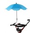 Parasol pe cărucior albastru