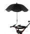Parasol pe cărucior negru