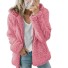 Pelziges Damen-Sweatshirt P1484 rosa