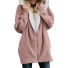 Pelziges Damen-Sweatshirt P1621 rosa