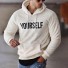 Pelziges Herren-Sweatshirt weiß