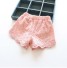 Perforierte Shorts für Mädchen rosa