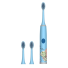 Periuță de dinți electrică cu design spațial pentru copii Periuță de dinți electrică moale pentru animale pentru copii cu 3 capete de schimb IPX7 Astronaut AA Baterie Periuță de dinți rezistentă la apă albastru