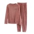 Pijamale calde de dama P2673 roșu deschis
