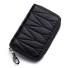 Pikowany portfel damski mini czarny