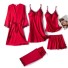 Piżama damska P2581 czerwony
