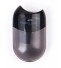 Plastikowa temperówka Kompaktowa przezroczysta temperówka z pojedynczym otworem 5,6 x 3,2 cm czarny