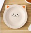 Plastový tanier mačka béžová