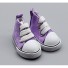 Plátěné boty pro panenku fialová