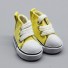 Plátěné boty pro panenku žlutá