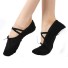 Plátené tanečné baletné topánky čierna