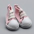 Plátené topánky pre bábiku svetlo ružová