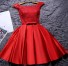 Plesové šaty krátké červená