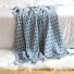 Pletená deka se střapcem 130 x 200 cm N976 modrá