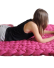 Pletená vlněná deka 100 x 120 cm tmavě růžová