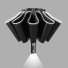 Plne automatický dáždnik s LED svietidlom čierna