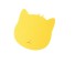Plstěná podložka pod myš ve tvaru kočky žlutá