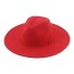 Plstěný klobouk červená