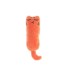 Pluszowa zabawka dla kota zgrzytająca zębami i pazurami Interaktywna pluszowa zabawka dla kota pomarańczowy