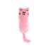 Pluszowa zabawka dla kota zgrzytająca zębami i pazurami Interaktywna pluszowa zabawka dla kota różowy