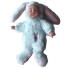 Plyšová bábika králiček svetlo modrá