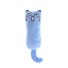 Plyšová hračka pro kočky na broušení zoubků a drápků Hračka na kousání Interaktivní plyšová hračka pro kočky modrá