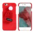 Plyšový ochranný kryt na iPhone s čepicí J2705 červená