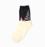 Ponožky s vianočným motívom čierna