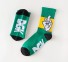 Ponožky s vtipným obrázkom zelená