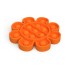 Pop it Anti-Stress-Spielzeug Blume orange