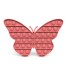 Pop it Anti-Stress-Spielzeug Schmetterling T438 rosa