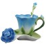 Porcelanowy zestaw do herbaty 3 szt. A1101 niebieski