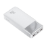 Power bank Micro USB-vel és USB-C-vel 10000 mAh 20 W fehér