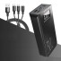 Powerbank mit Display und USB-Kabel 30000 mAh schwarz