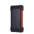 Powerbanka se solárním panelem 30000 mAh červená