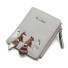Praktyczny portfel damski ze zwierzętami J2343 szary