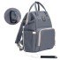 Přebalovací batoh na kočárek s USB portem šedá