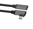 Predlžovací lomený kábel USB-C 3.1 M / F K1032 sivá