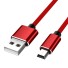 Prepojovací kábel USB na Mini USB-B M / M 1 m K1037 červená
