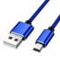 Prepojovací kábel USB na Mini USB-B M / M 1 m K1037 modrá