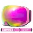 Professionelle Skibrille Spiegeleffekt UV400 Skifahren Snowboardbrille Antibeschlag-Dichtungshelm Skibrille mit Stoffetui 5
