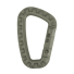 Professioneller Kletterkarabiner, 90 kg, D-Typ-Karabiner, 8,5 x 5,6 x 0,7 cm, Kletterzubehör khaki